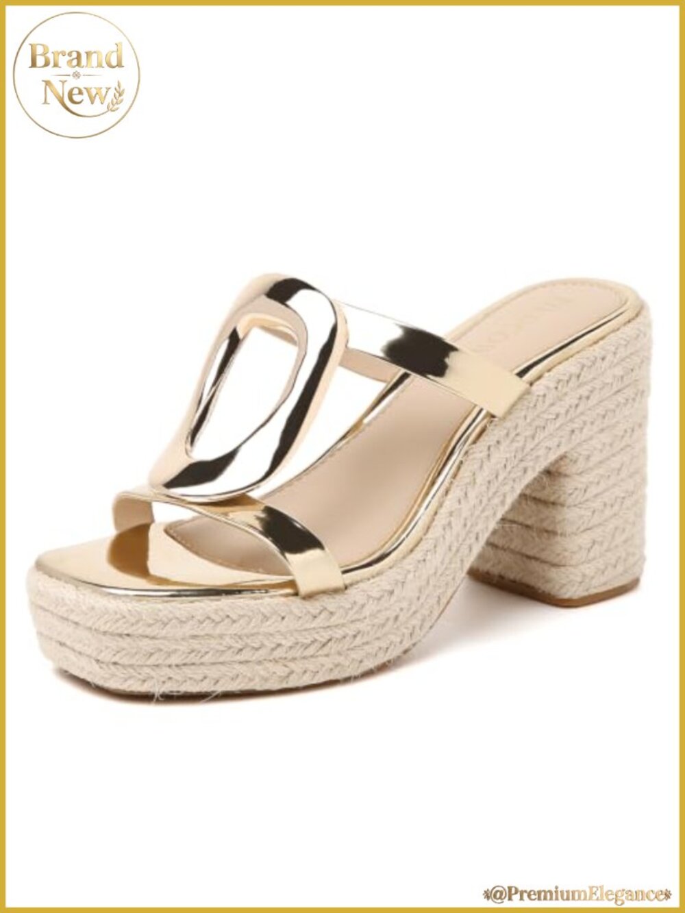 Block Heel Espadrille Sandals